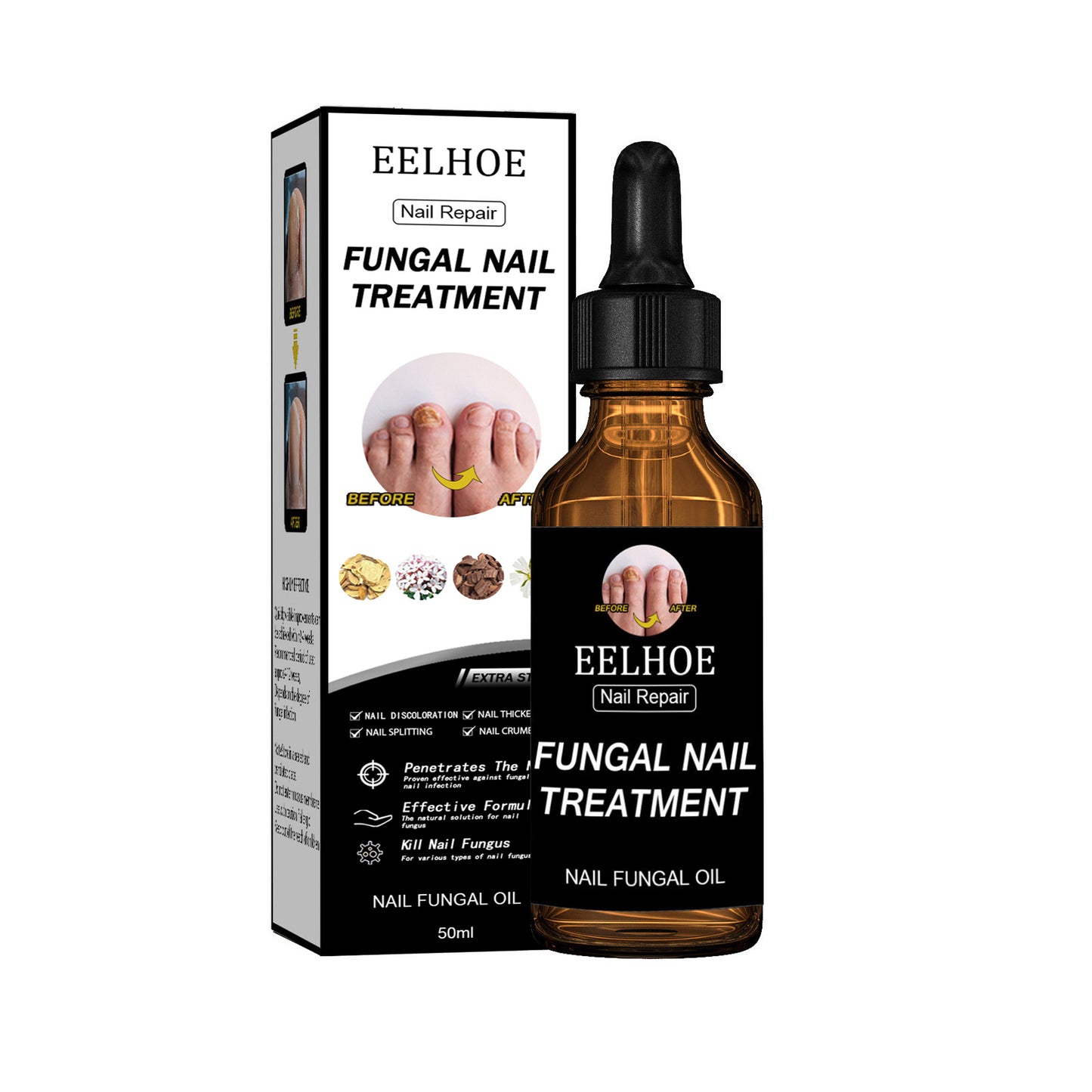 EELHOE Nail Repair Solution, Thickening And Brightening Nail Care Solution