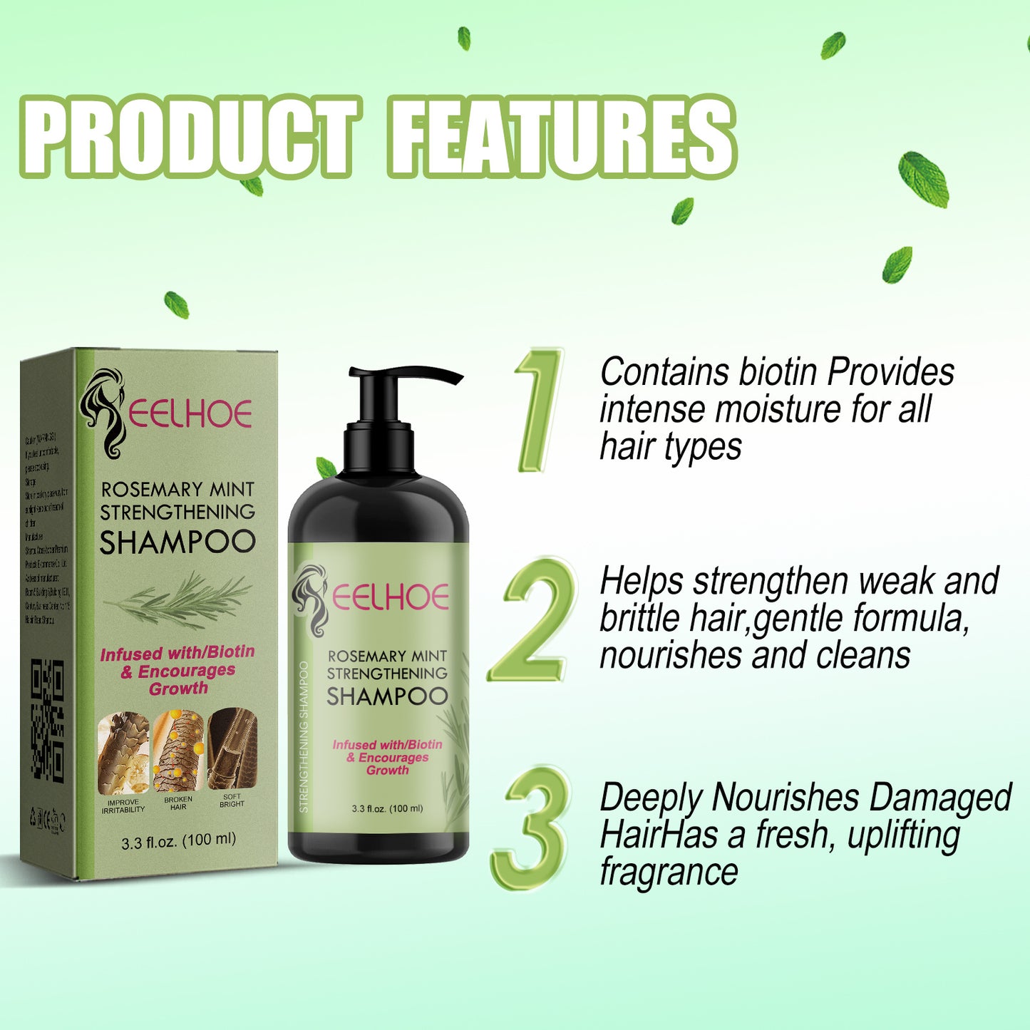 EELHOE Hair Enrichment Moisturizes Repair Hair Root Thickening Shampoo