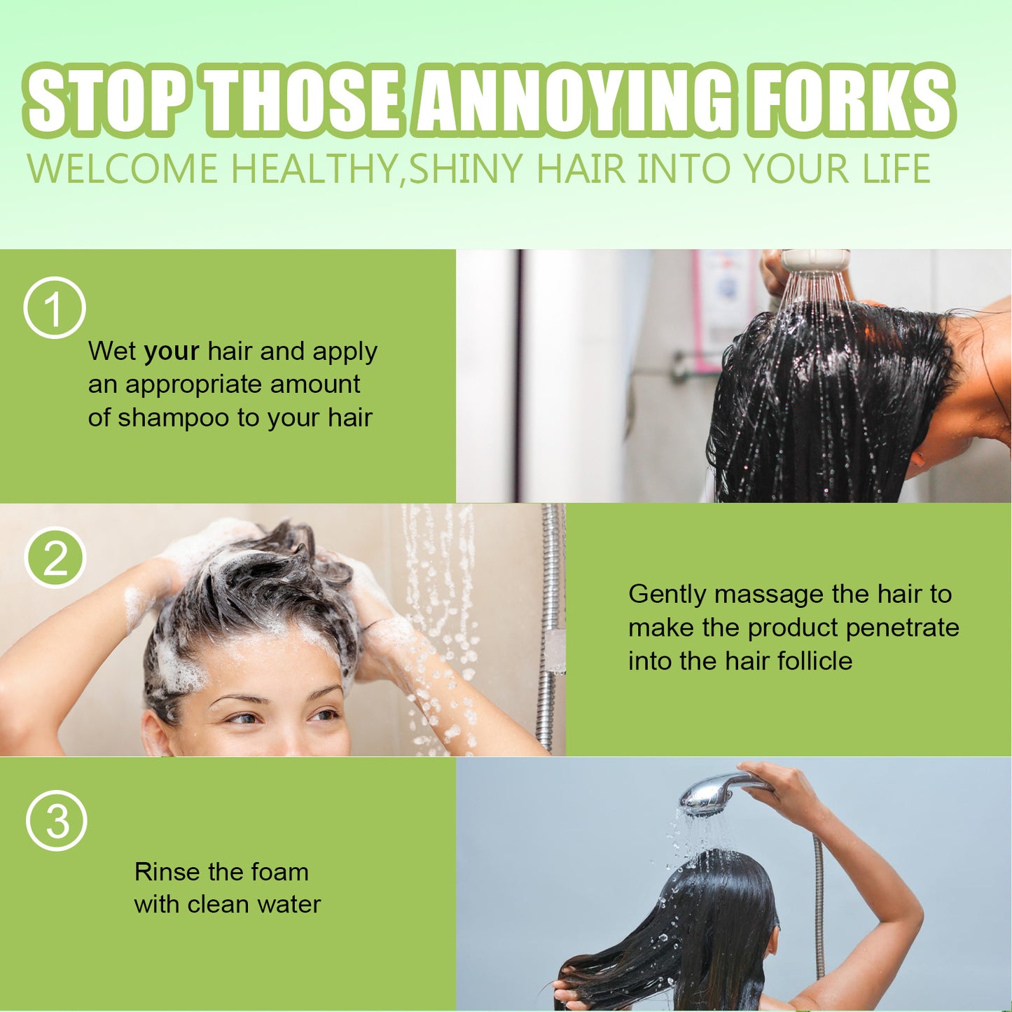 EELHOE Hair Enrichment Moisturizes Repair Hair Root Thickening Shampoo