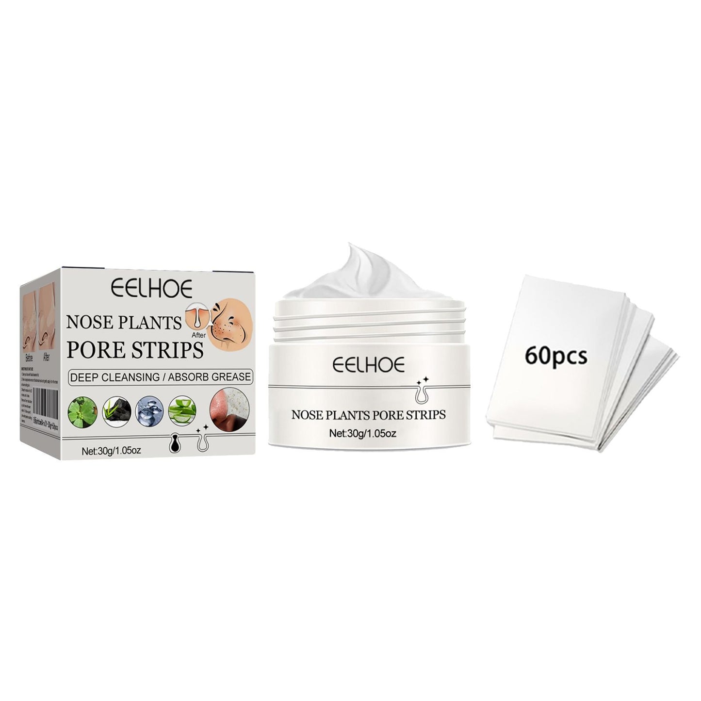 EELHOE Blackhead Removal Nasal Mask Deep Pore Cleansing Blackheads