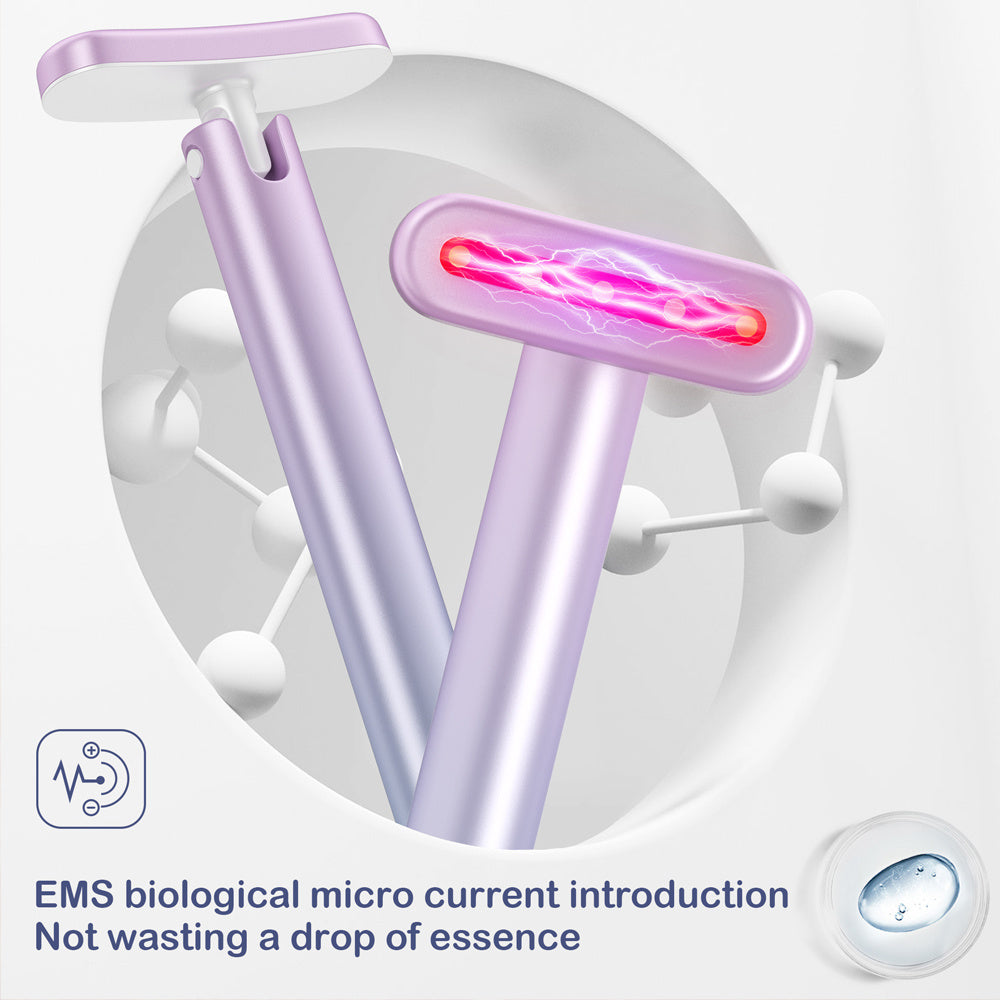 Wand EMS Micro-current Introduction Rotatable Vibration Face And Neck Massage Set