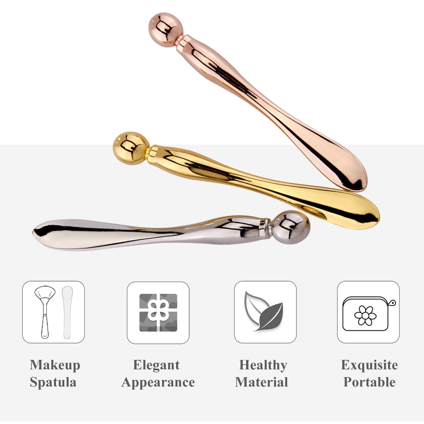 Eye Cream Stick Roller For Face Metal Makeup Spatula Eye Wand