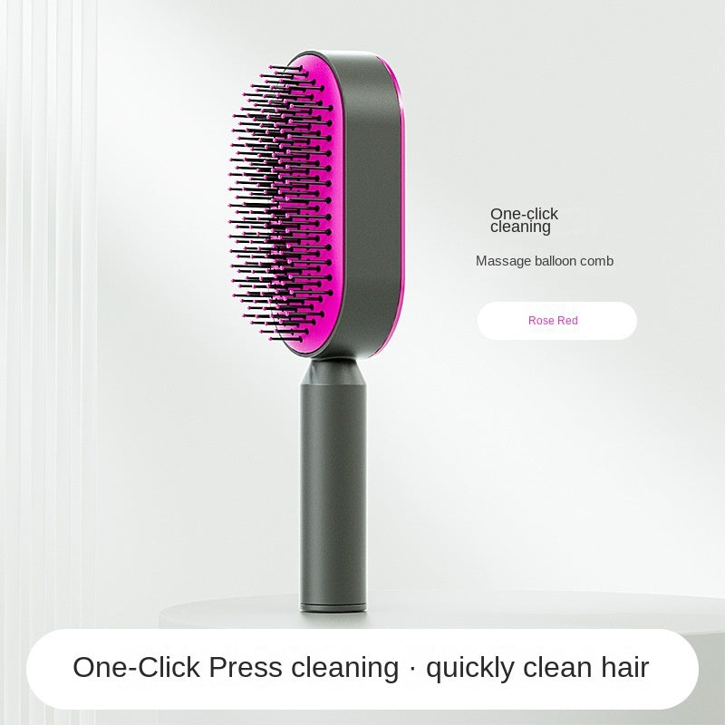 Women Fashion 3D Hair Growth Comb Hairbrush Self-Cleaning Anti Hair Loss