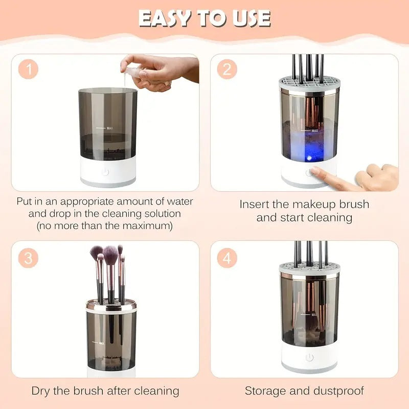 Makeup Brush Cleaner Automatic Rotating Makeup Brush Cleaner USB