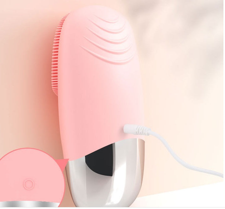 Mini Silicone Electric Face Cleansing Brush Electric Facial Cleanser