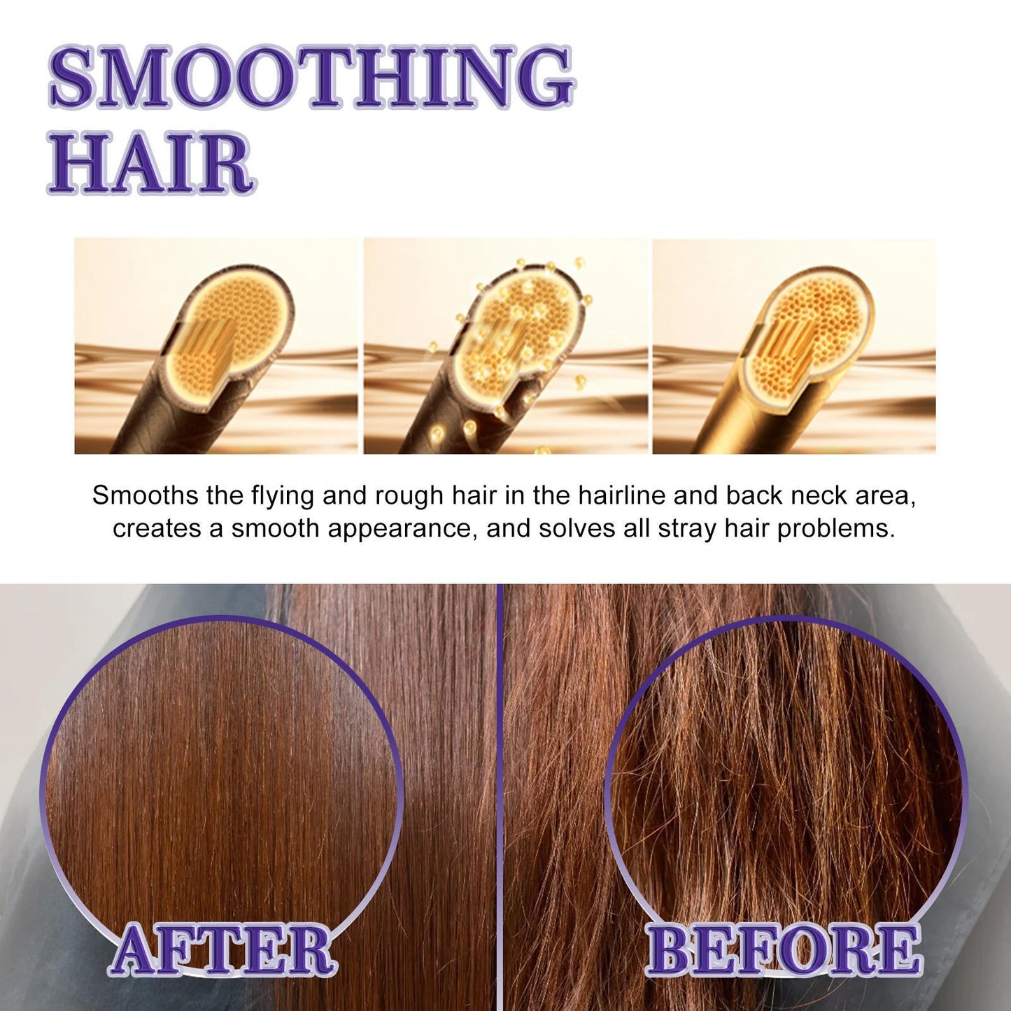 EELHOE Hair Wax Stick Broken Hair Polishing Hair Wax Haircare