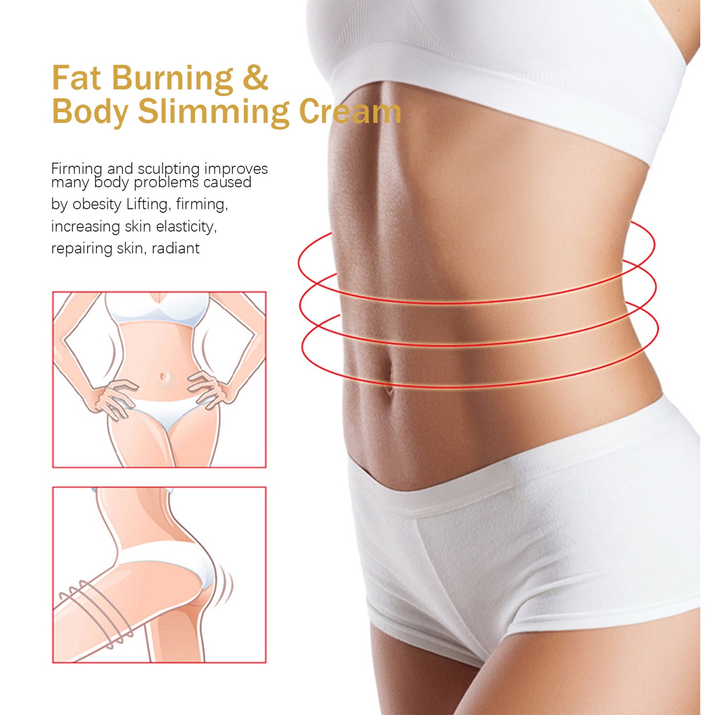 EELHOE Ginger Weight Loss Cream Slimming Fat Burning Body Weight Loss