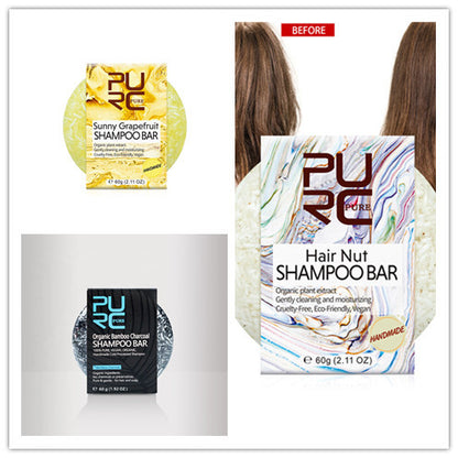 Shampoo hand extracting hair care soap