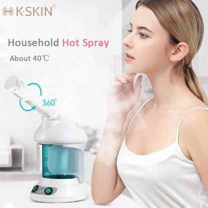 Portable Vapour Ozone Beauty Aroma Herbal Steaming Face Spa Device