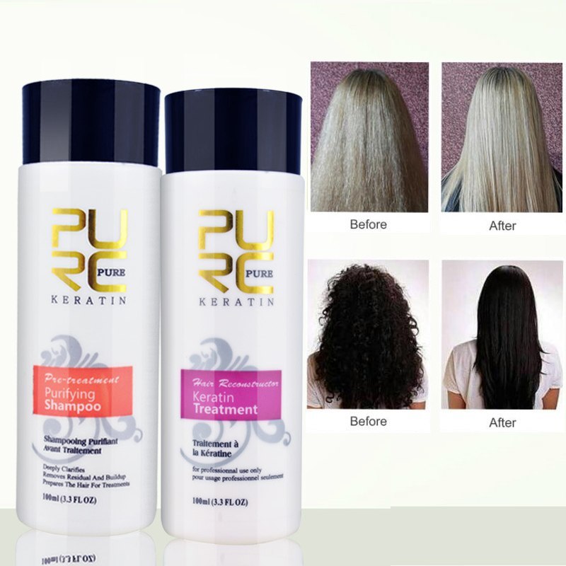 PURC Straightening Hair Repair And Straighten Damage Brazilian Keratin Treatment