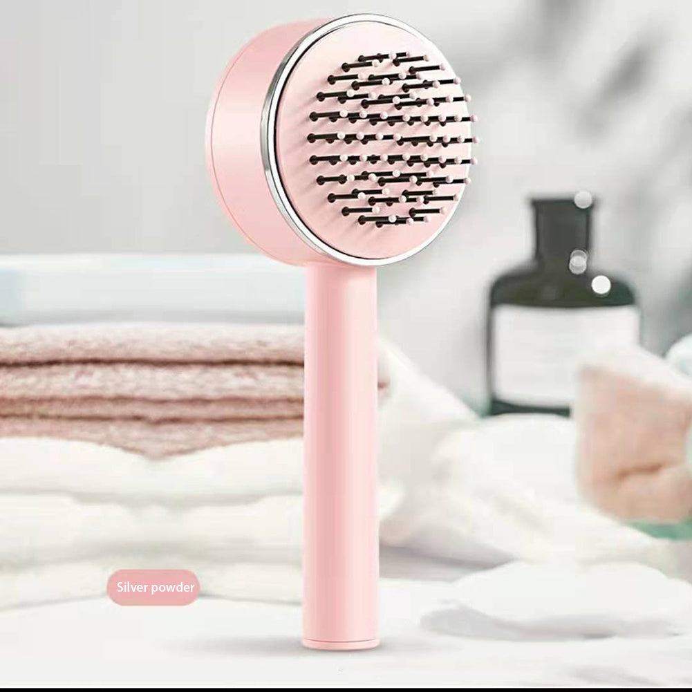 One-key Self-cleaning Hair Brush For Women Curly Hair Brush Massage Comb