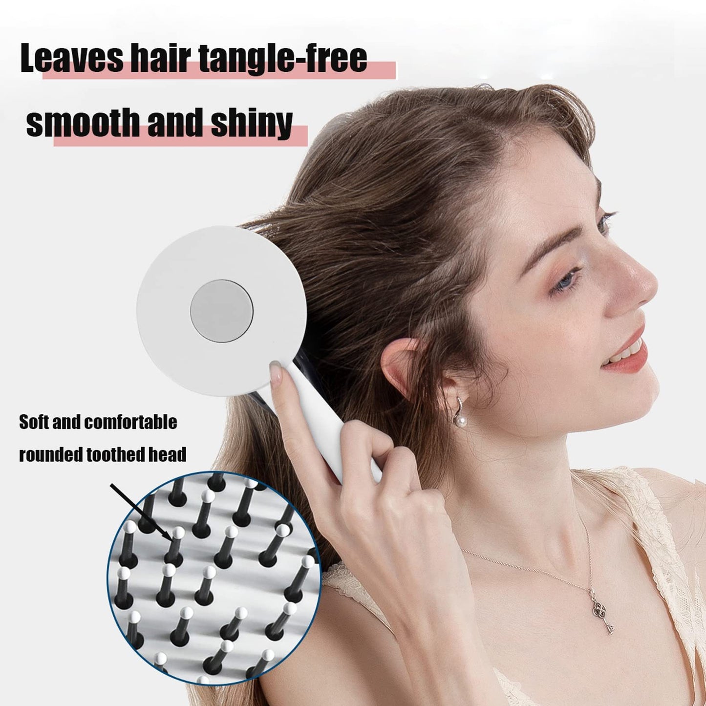 One-key Self-cleaning Hair Brush For Women Curly Hair Brush Massage Comb