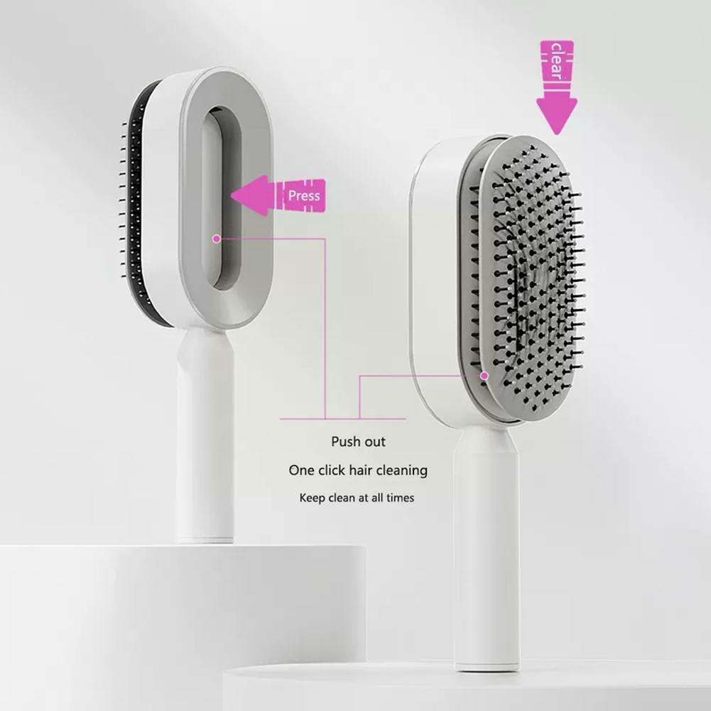 Women Fashion 3D Hair Growth Comb Hairbrush Self-Cleaning Anti Hair Loss