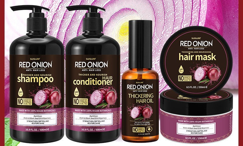 Red Onion Shampoo Conditioner Set 4 pcs