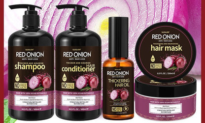 Red Onion Shampoo Conditioner Set 4 pcs