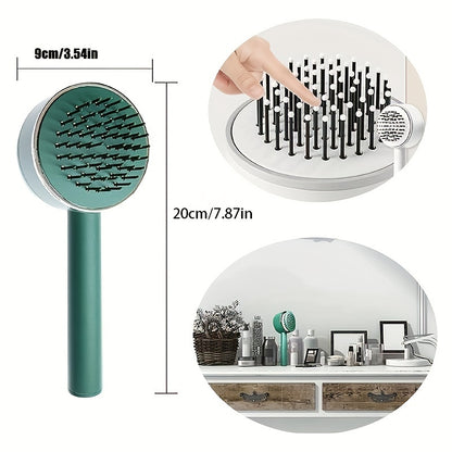 One-key Self-cleaning Hair Brush For Women Curly Hair Brush Massage Comb