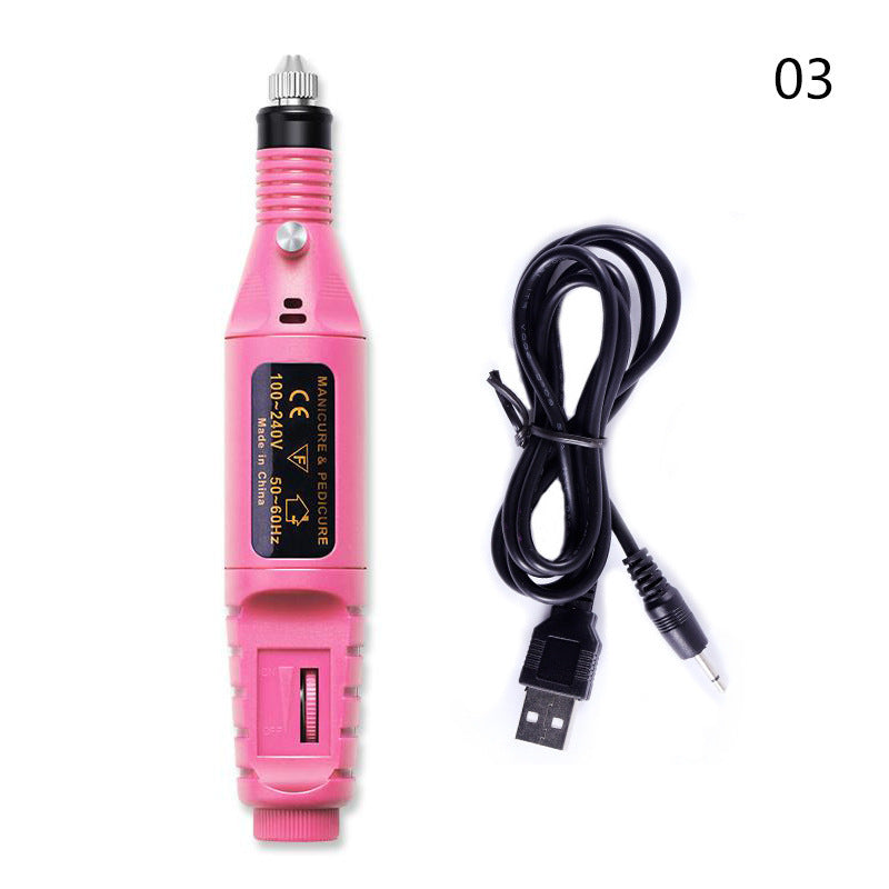 Electric Nail Drill Machine Manicure Machine Set USB Charging Mill Cutter