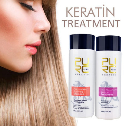 PURC Straightening Hair Repair And Straighten Damage Brazilian Keratin Treatment