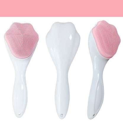 Handheld Silicone Face Scrubber Exfoliator, Soft Face Wash Brush