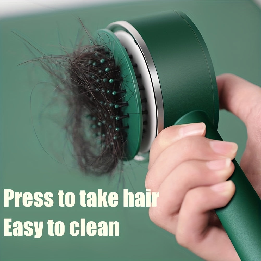 One-key Self-cleaning Hair Brush For Women Curly Hair Brush Massage Comb