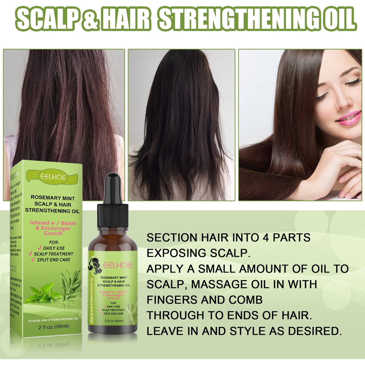 Rosemary Mint Hair Growth Fluid Scalp
