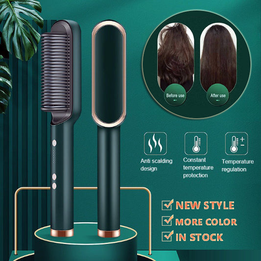 New 2 In 1 Hair Straightener Comb