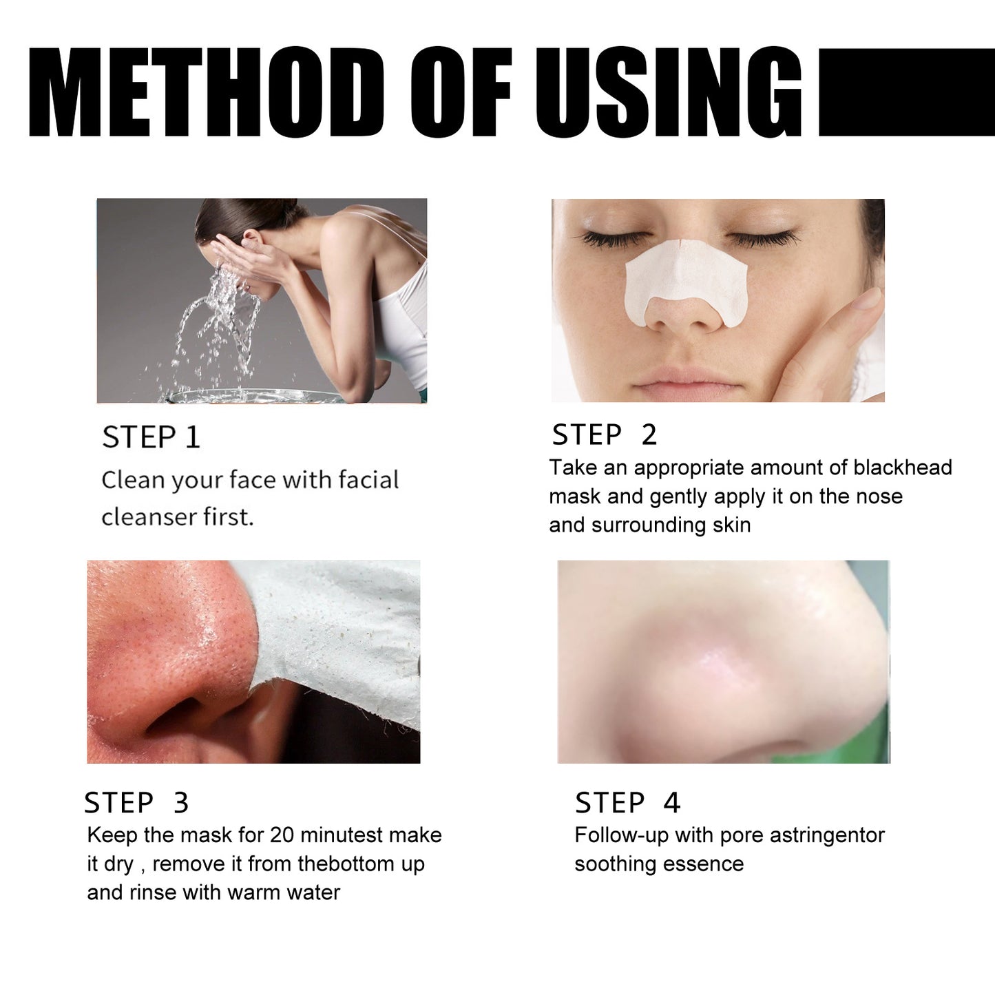 EELHOE Blackhead Removal Nasal Mask Deep Pore Cleansing Blackheads