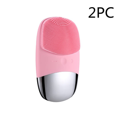 Mini Silicone Electric Face Cleansing Brush Electric Facial Cleanser