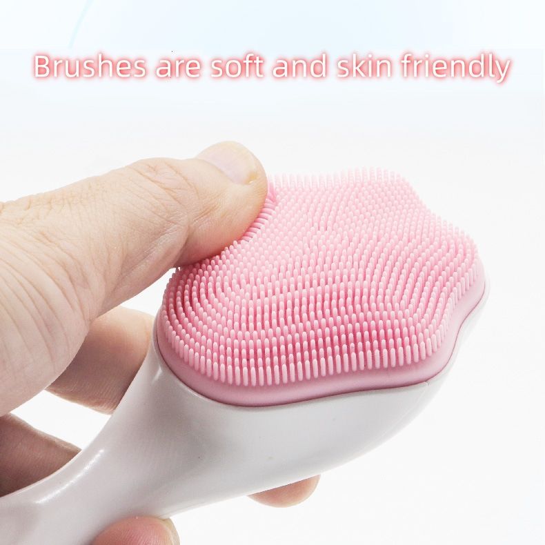 Handheld Silicone Face Scrubber Exfoliator, Soft Face Wash Brush