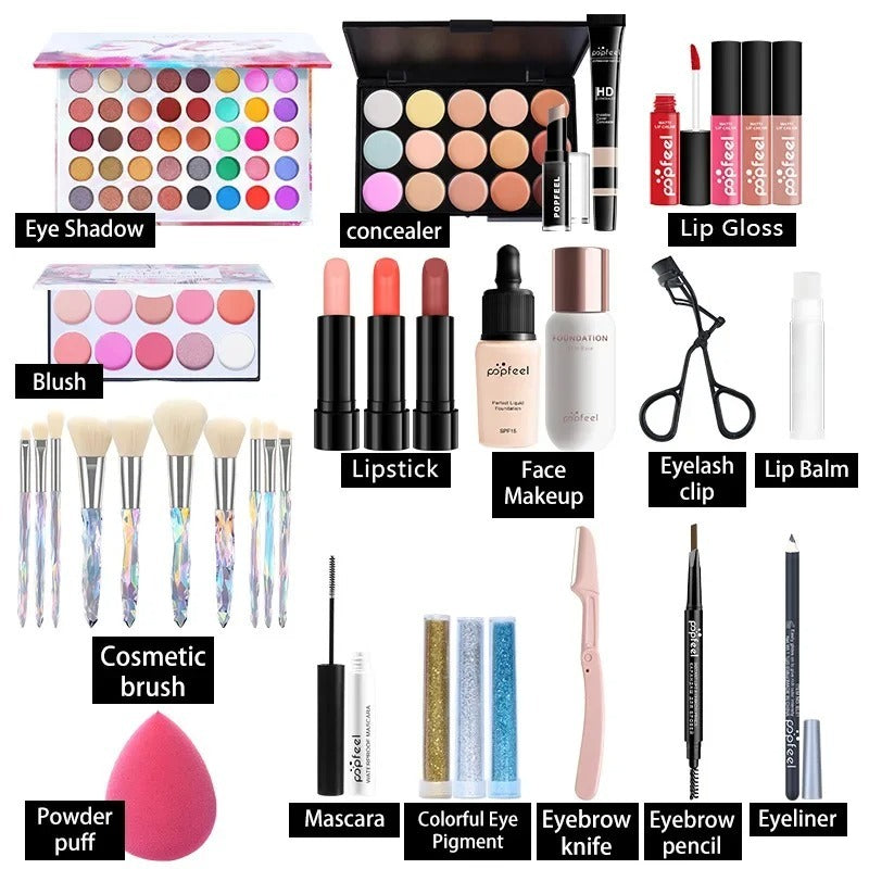 Cosmetics Makeup Set Complete Set Novice Light Makeup Gift Box