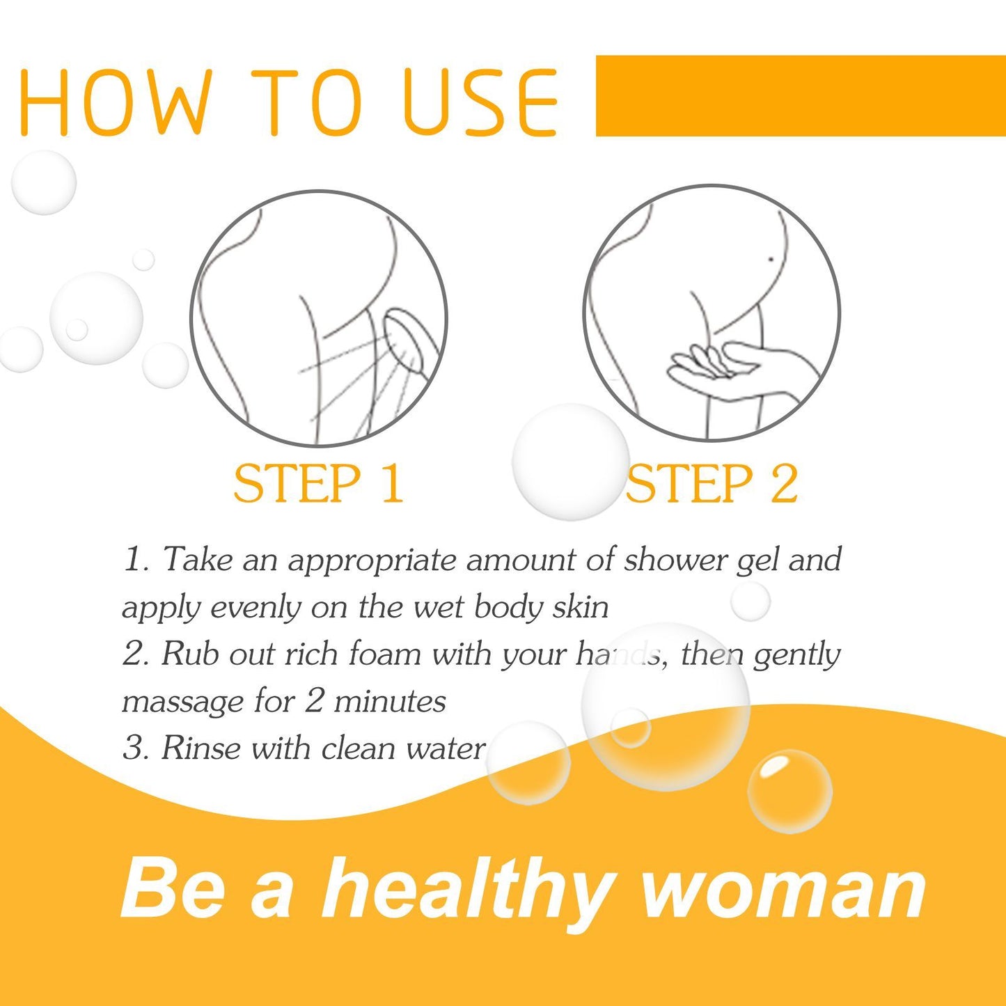 EELHOE Women's Shower Gel Body Cleansing Oil Control Shower Gel