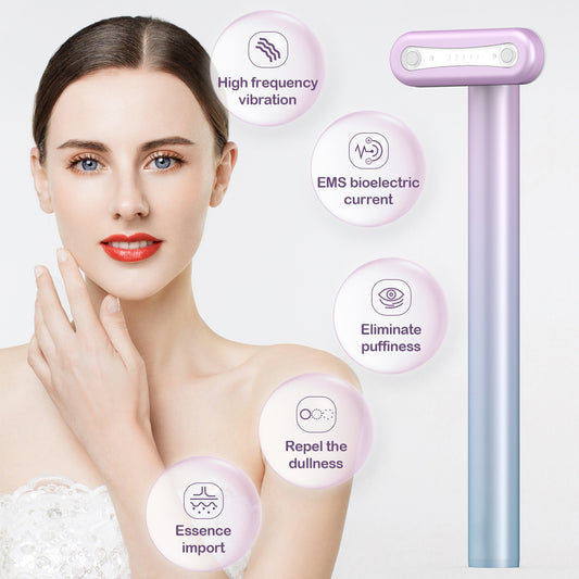 Wand EMS Micro-current Introduction Rotatable Vibration Face And Neck Massage Set