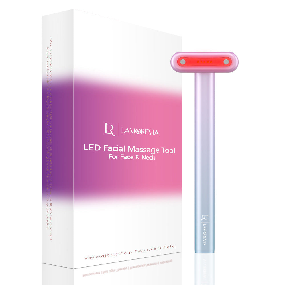Wand EMS Micro-current Introduction Rotatable Vibration Face And Neck Massage Set