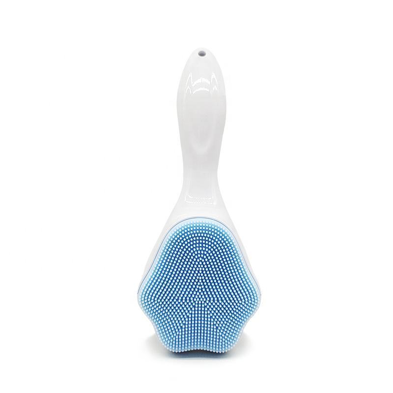 Handheld Silicone Face Scrubber Exfoliator, Soft Face Wash Brush