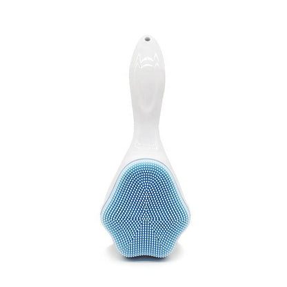 Handheld Silicone Face Scrubber Exfoliator, Soft Face Wash Brush