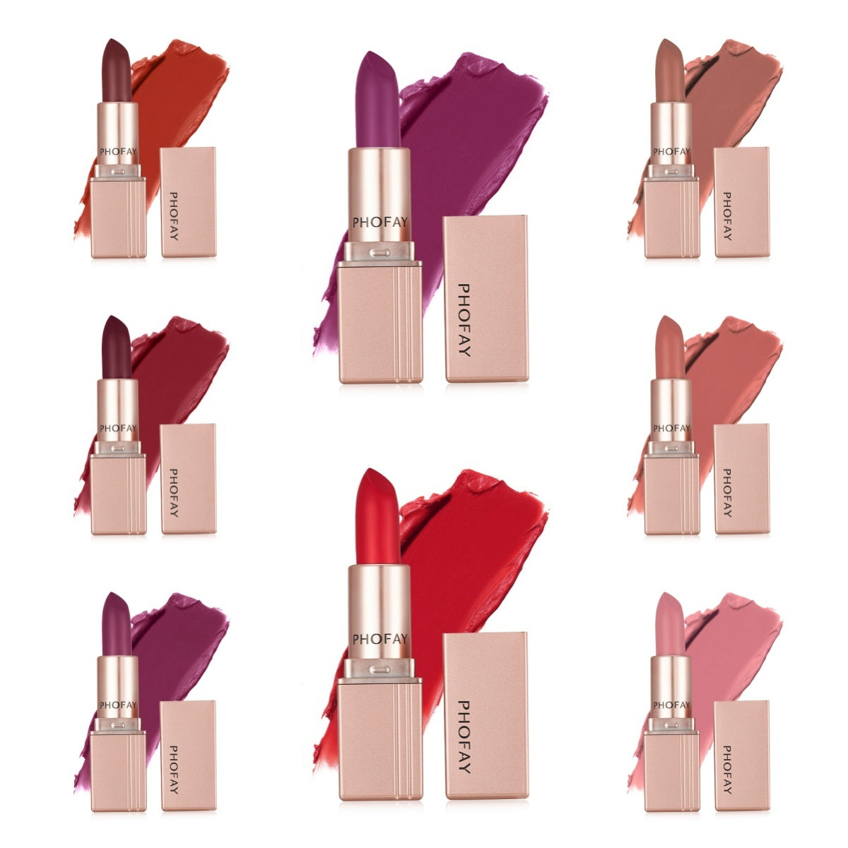 PHOFAY Matte Lipstick set