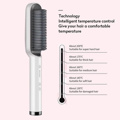 New 2 In 1 Hair Straightener Comb
