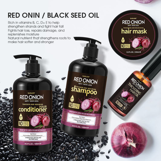 Red Onion Shampoo Conditioner Set 4 pcs
