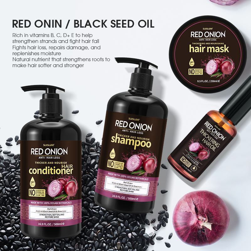 Red Onion Shampoo Conditioner Set 4 pcs